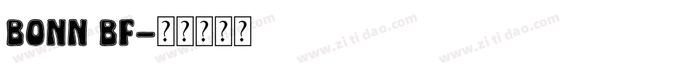 Bonn BF字体转换